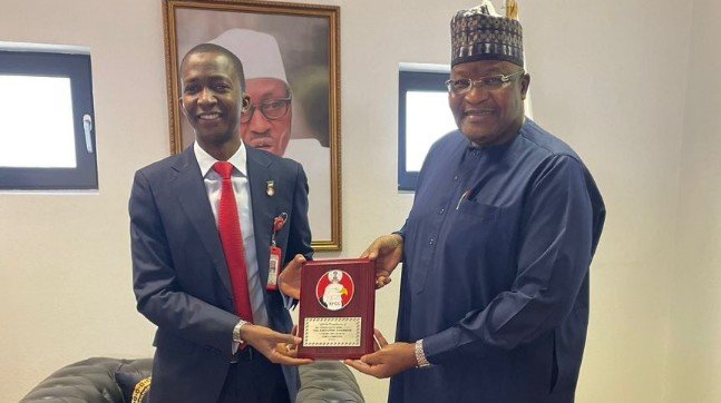 Danbatta Receives EFCC’s Ambassadorial Badge
