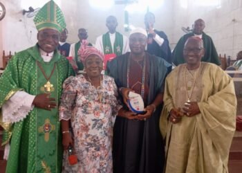 The Methodist Church of Nigeria, Diocese of Agodi, has honoured Chief Jubril Dotun Sanusi, Chairman/CEO of Ilaji Hotels and Sports Resort, with the prestigious Award of Excellence in Service.