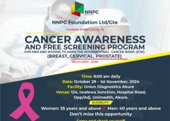 NNPCL Launches Free Cancer Screening Campaign •Targets 3,000 Nigerians