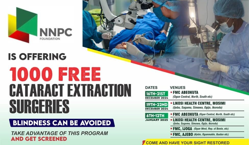 NNPC Foundation-20241215-WA0038 - Newscoven NNPC Foundation Commences 1,000 Free Cataract Extraction Surgeries In Ogun