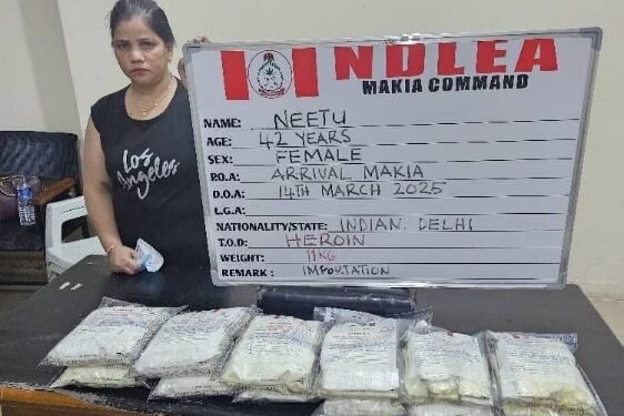 Neetu Indian woman caught with heroin_copy - Newscoven Indian Lady Caught With 72 Parcels Of Heroin At Kano Airport