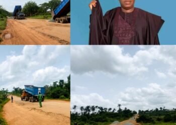 Sanusi Begins Filling Of Potholes On Akanran, Ibadan-Ijebu Boundary