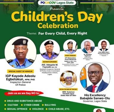 POCACOV Holds Children’s Day Celebration In Lagos