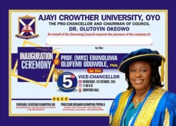 ACU Inaugurates 5th VC, Oduwole, Wednesday