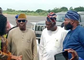 Oyo_Acting_Gov_Bayo_Lawal_Projects_Inspection_Copy_1 - Newscoven Ladoke Akintola International Airport May Commence Flights In 2 Weeks