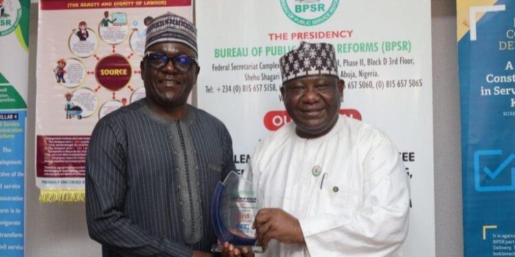 Abraham-Oshadami-NCC-Dasuki-Arabi-DG-BPSR_copy_768x511 - Newscoven BPSR Ranks NCC Among Top 3 MDAs In Best Website Performance In 2025