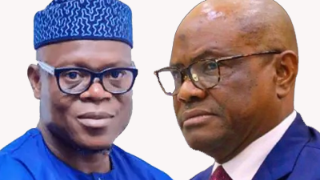 Ajibola-Basiru-Nyesom-Wike_copy_320x213 - Newscoven APC National Secretary Dares Wike: Resign And Face Rivers Politics