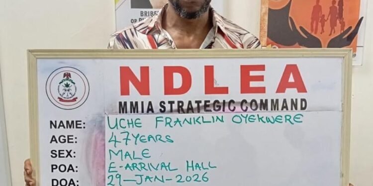 NDLEA Arrests Brazil Returnee, Onyekwere, With Cocaine Concealed In Private Part