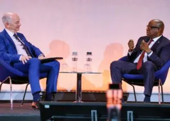 NNPCL-GCEO-Ojulari-Deputy-Chair-Ørsted-Brown-IEW-London_copy_600x370_1_1_1 - Newscoven Infrastructure, Policy, Capital Alignment Key To Energy Security In Africa -Ojulari