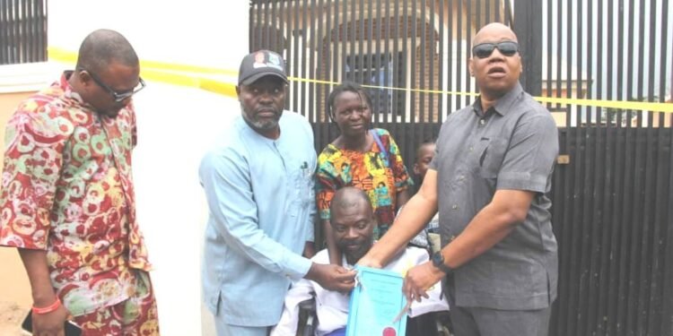 Makinde Hands Over House Key, Wheelchair To Oluwadaisi Chesire