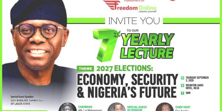 7th Freedom Online Lecture: Sanwo-Olu, Lai Mohammed, Gbenga Daniel To Discuss 2027 Elections, Insecurity