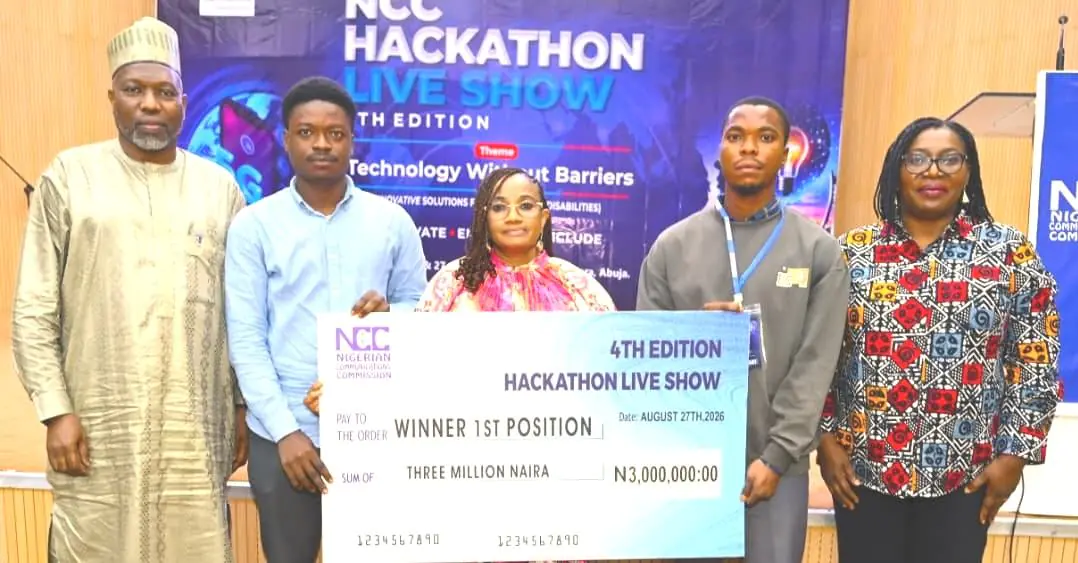 3 Solution Teams Win ₦6m At NCC Hackathon
