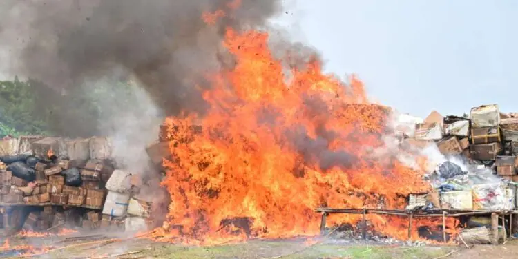 NDLEA Destroys ₦301 Billion Illicit Drugs In Lagos